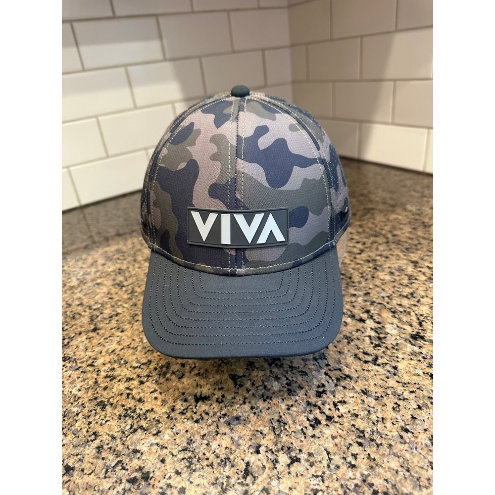 VIVA Melin A-Game Hydro Snapback Hat Mens OSFM Gray Camo Polyester